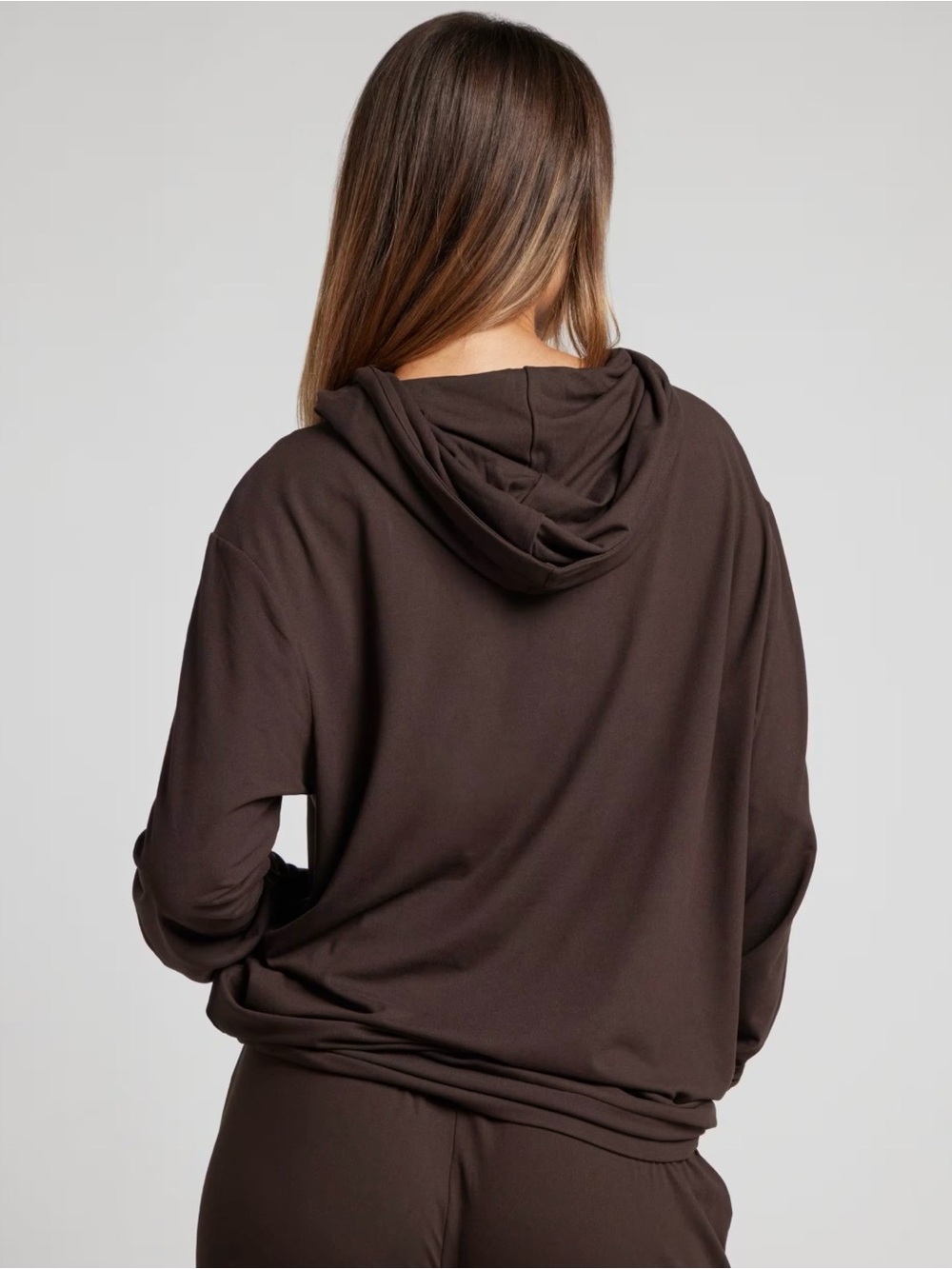 Comfrt AllDayJersey™ Hoodie in Espresso - Picture 2 of 3
